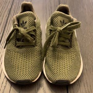 Toddler Boys Army Green Adidas Sneakers